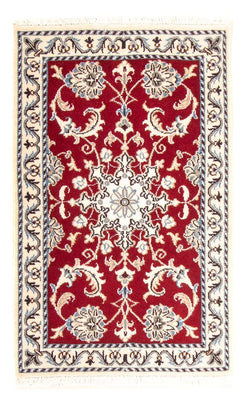 Tapis persan - Nain - Royal - 100 x 60 cm - rouge foncé