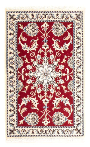Tapis persan - Nain - Royal - 100 x 60 cm - rouge foncé