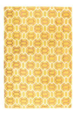 Tapis en laine - 260 x 180 cm - jaune