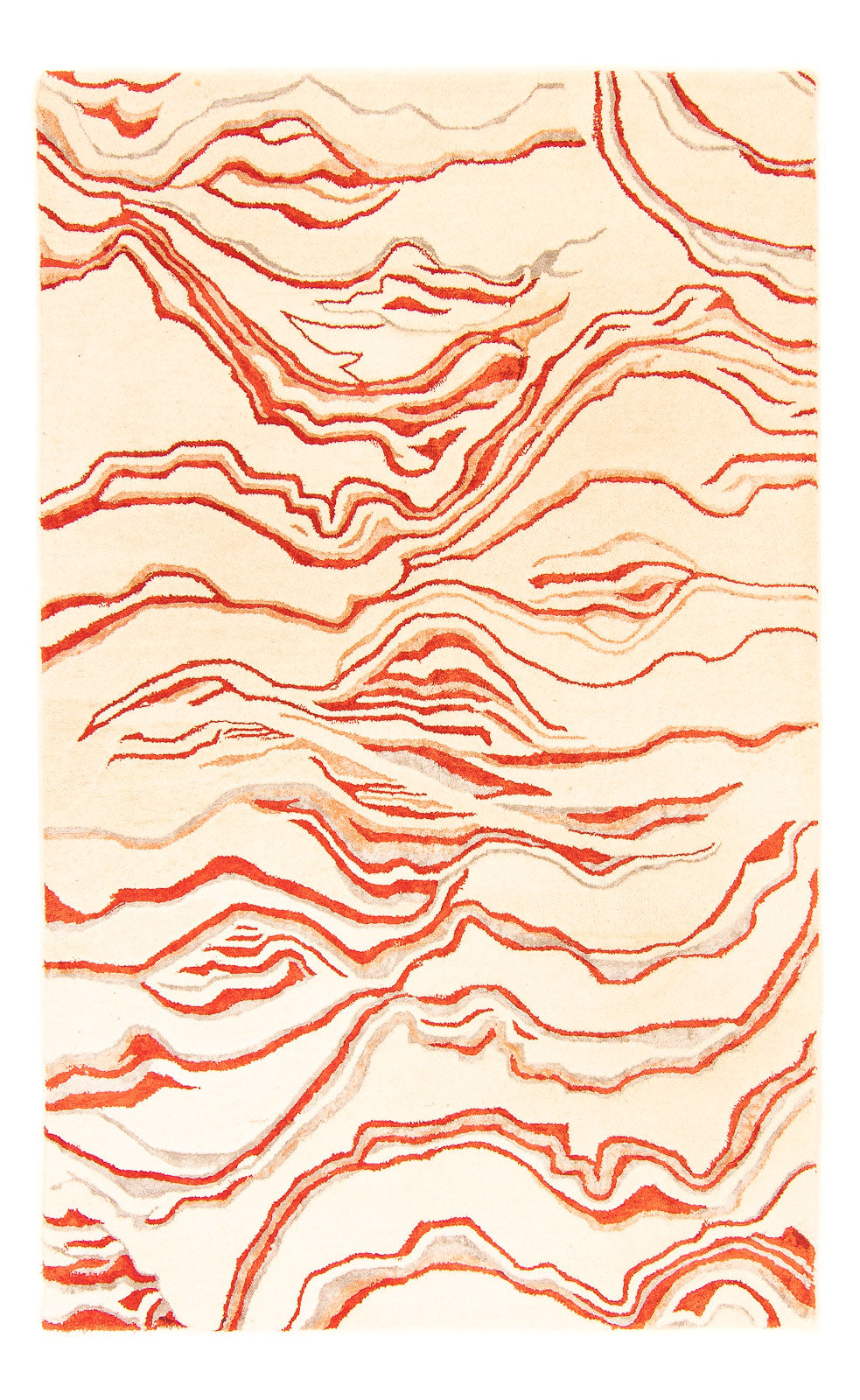 Tapis design - 244 x 151 cm - beige