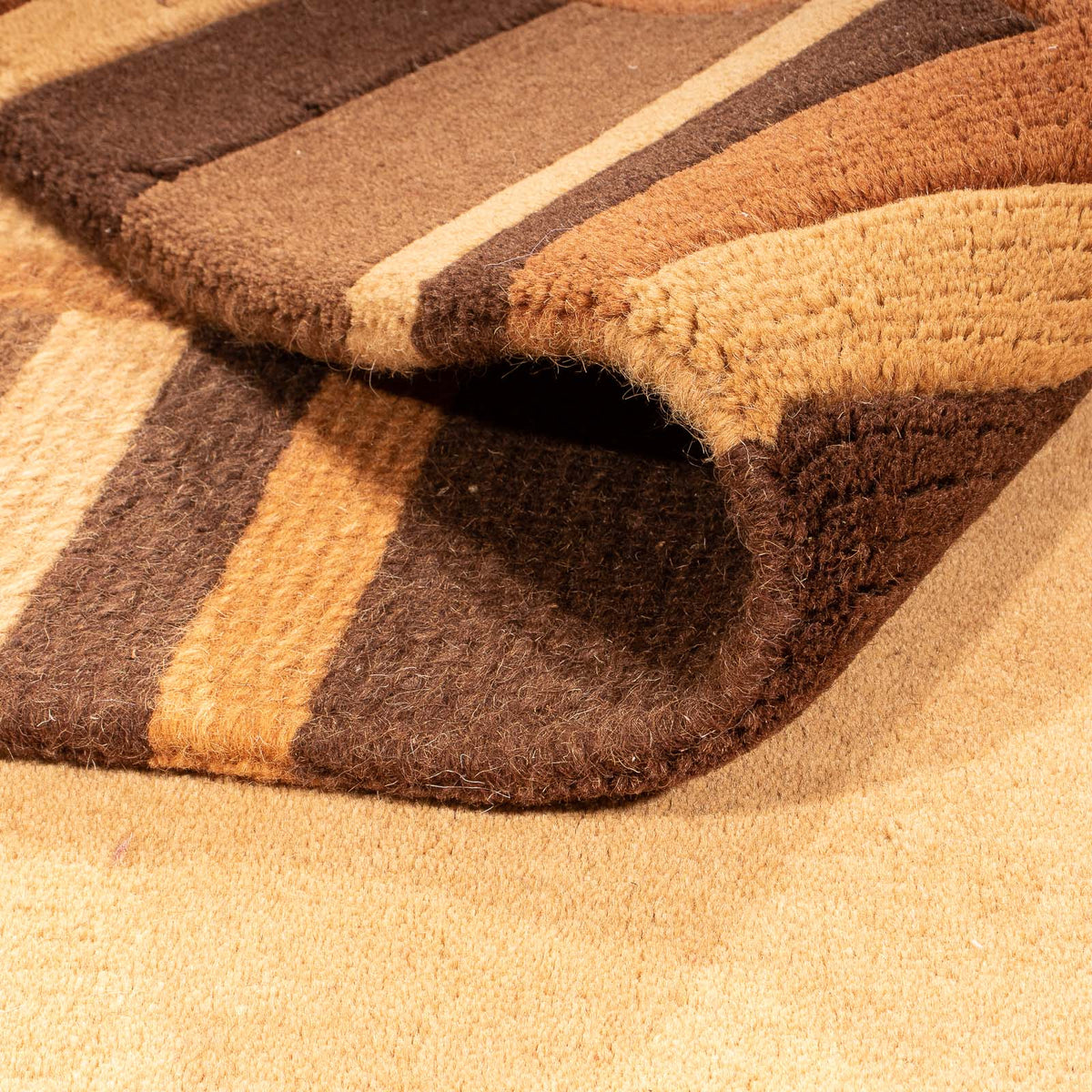 Tapis Népalais - 194 x 142 cm - marron