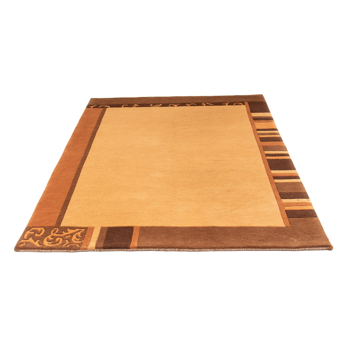 Tapis Népalais - 194 x 142 cm - marron