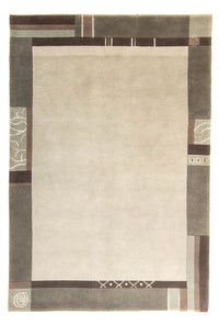 Tapis Népalais - 201 x 143 cm - gris