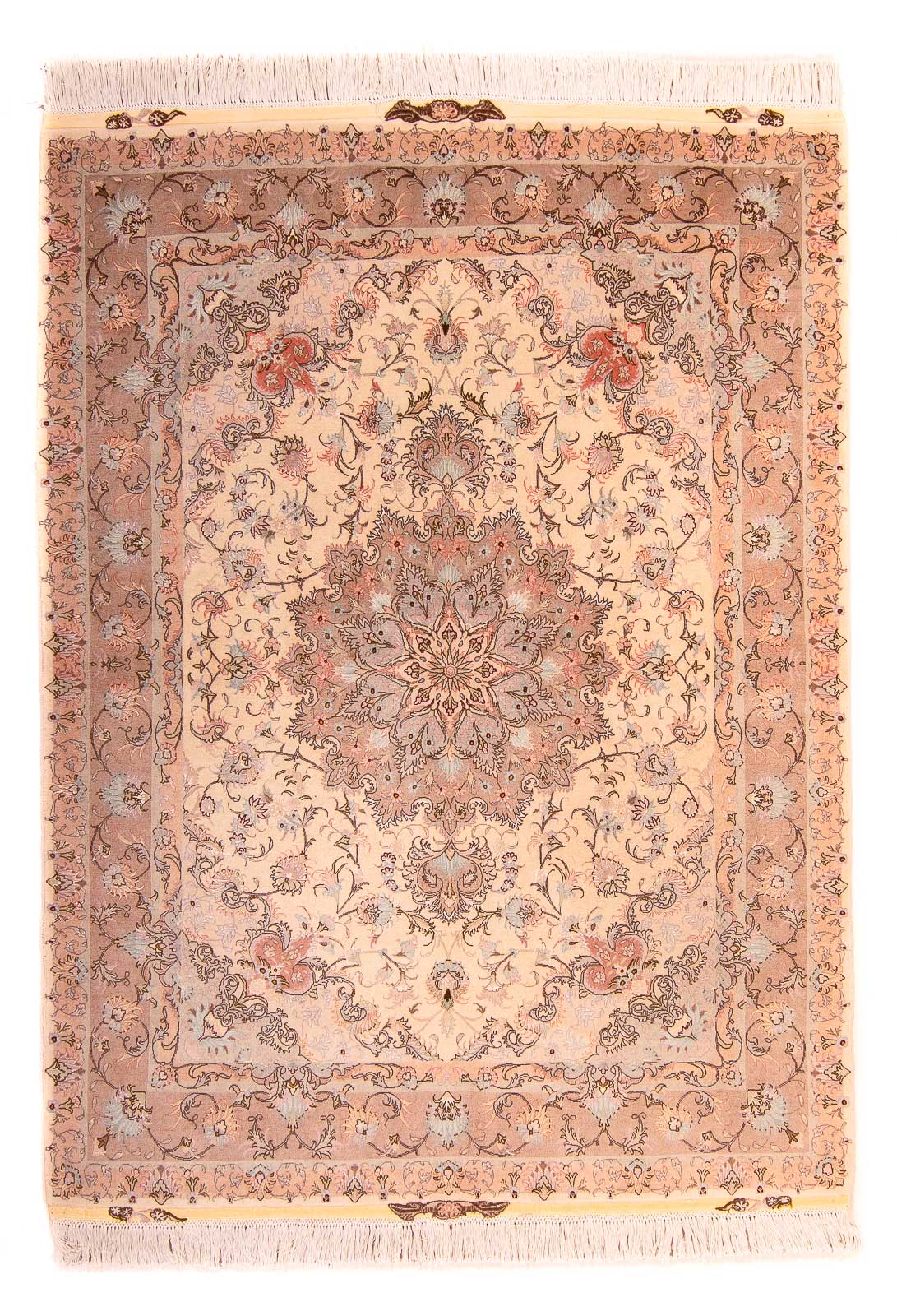 Tapis persan - Tabriz - Premium - 200 x 152 cm - beige