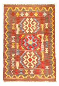 Tapis Kelim - Splash - 125 x 86 cm - marron