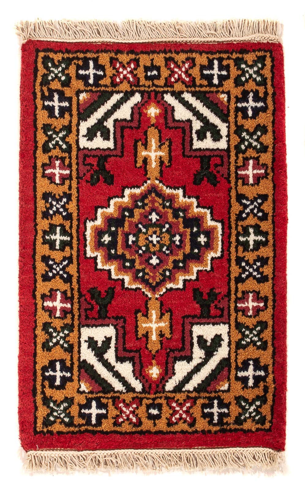 Tapis oriental - 60 x 40 cm - rouge foncé