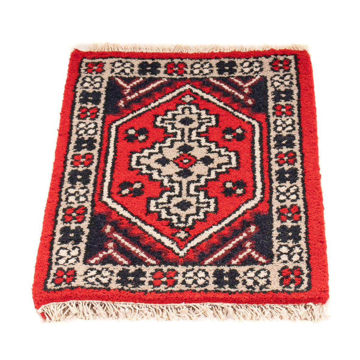 Tapis oriental - 60 x 40 cm - rouge foncé
