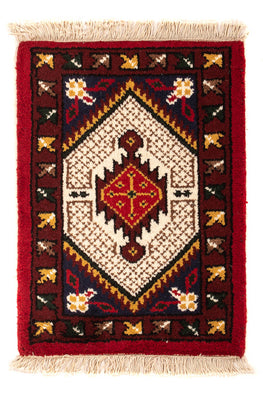 Tapis oriental - 60 x 40 cm - rouge foncé