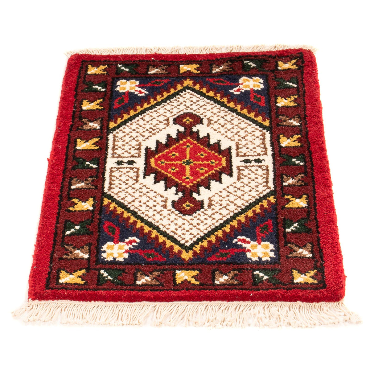 Tapis oriental - 60 x 40 cm - rouge foncé