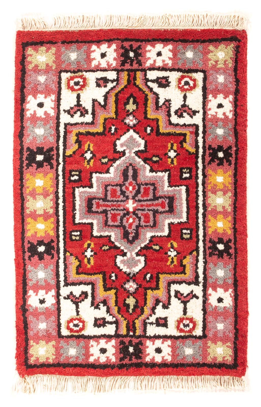 Tapis oriental - 60 x 40 cm - rouge