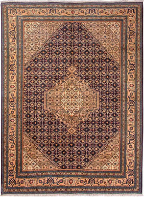 Tapis persan - Nomadic - 256 x 195 cm - bleu