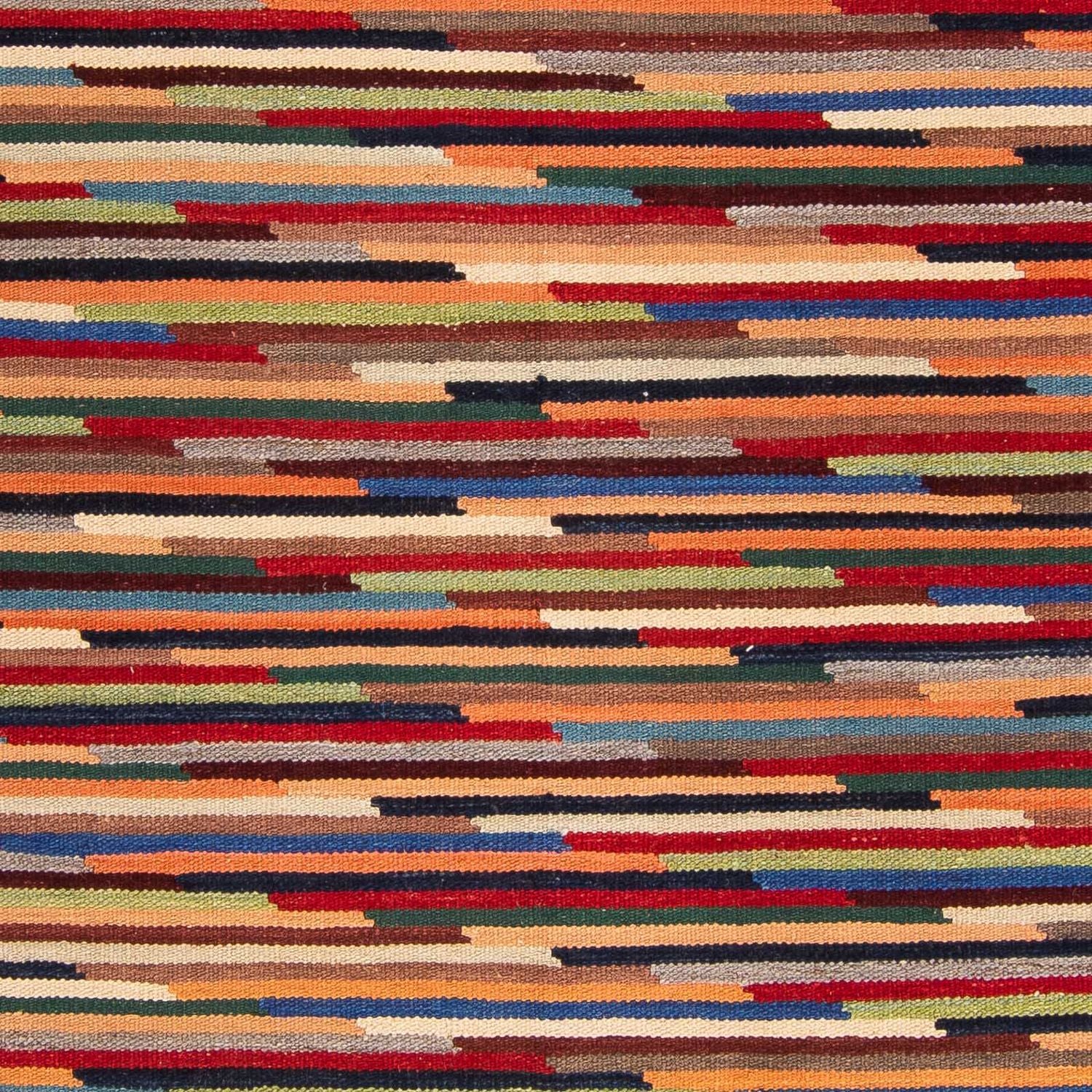 Tapis Kelim - Tendance - 206 x 148 cm - multicolore