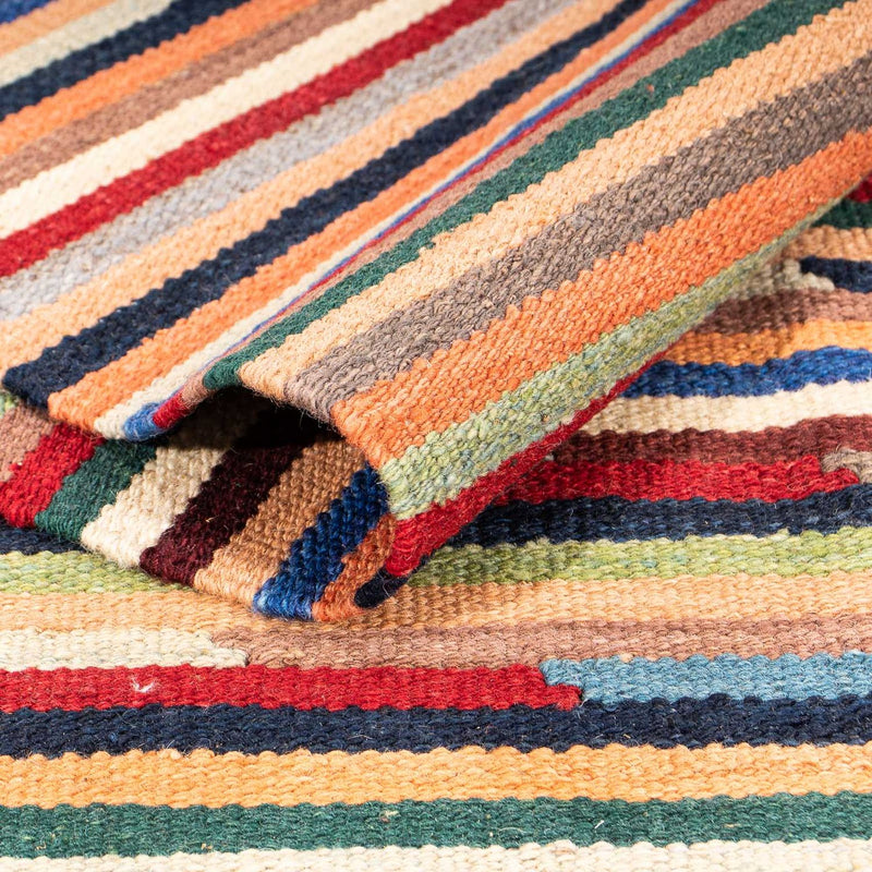 Tapis Kelim - Tendance - 206 x 148 cm - multicolore