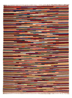 Tapis Kelim - Tendance - 202 x 147 cm - multicolore