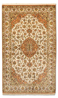 Tapis en soie - Soie du Cachemire - 160 x 95 cm - beige