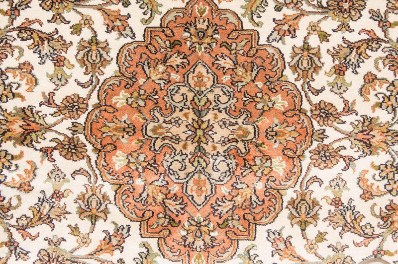 Tapis en soie - Soie du Cachemire - 160 x 95 cm - beige