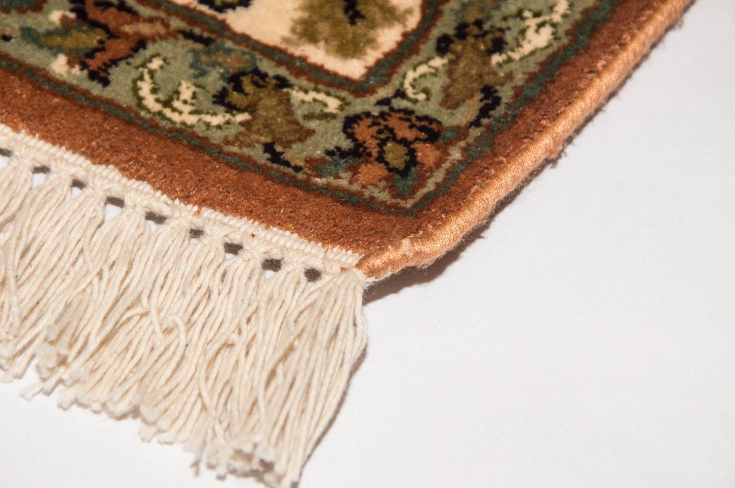 Tapis en soie - Soie du Cachemire - 160 x 95 cm - beige