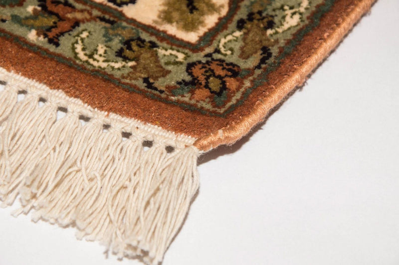 Tapis en soie - Soie du Cachemire - 160 x 95 cm - beige