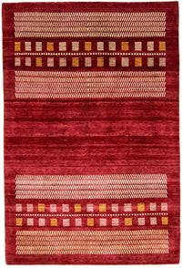 Tapis Gabbeh - Loribaft Persan - 300 x 198 cm - rouge