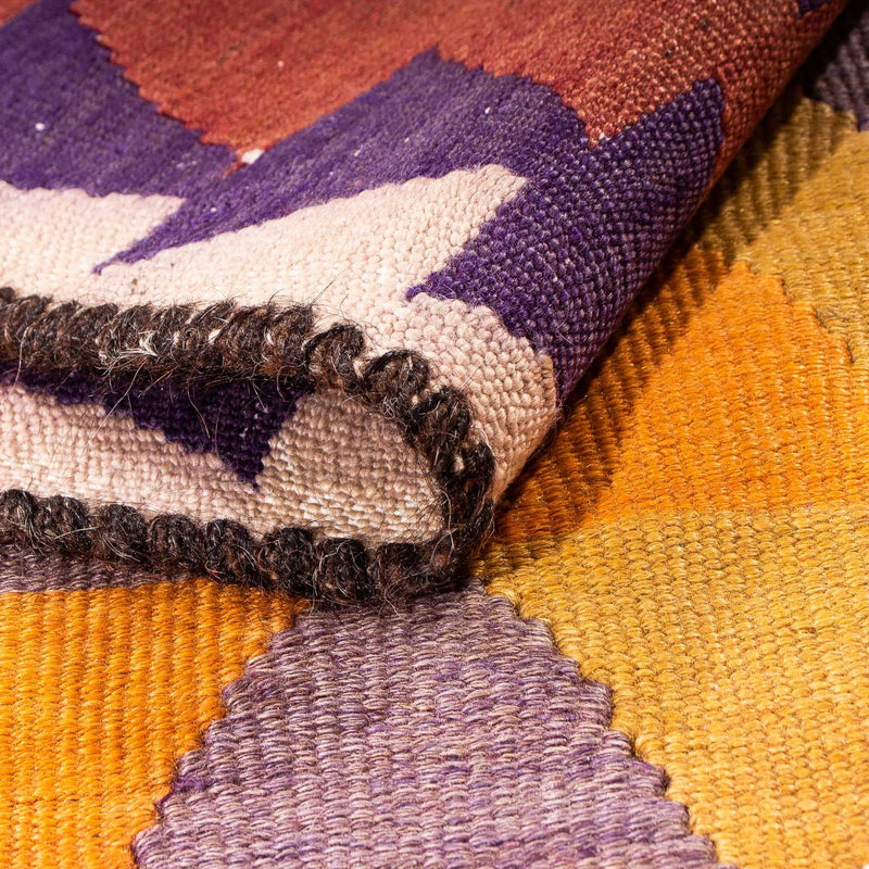 Tapis de couloir Tapis Kelim - Vieux - 310 x 150 cm - multicolore