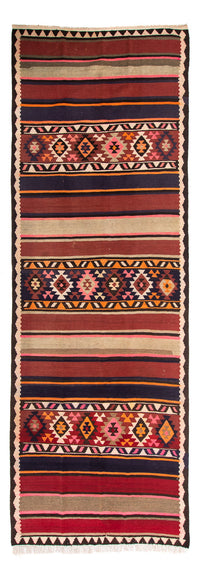 Tapis de couloir Tapis Kelim - Vieux - 360 x 140 cm - multicolore