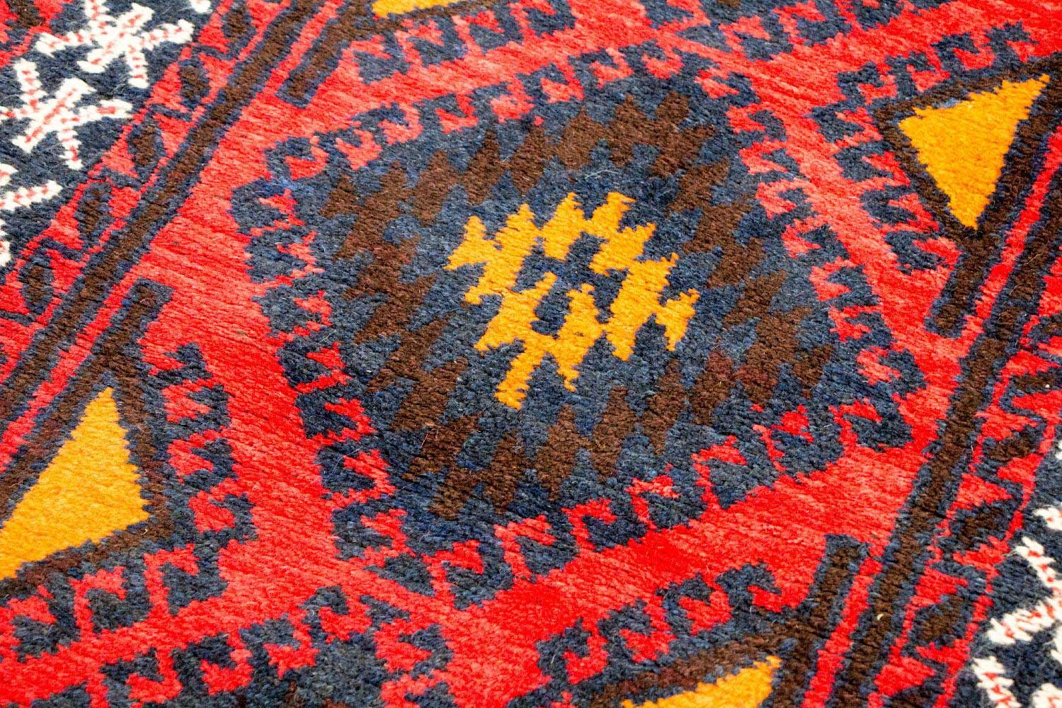 Tapis Belutsch - 136 x 76 cm - rouge