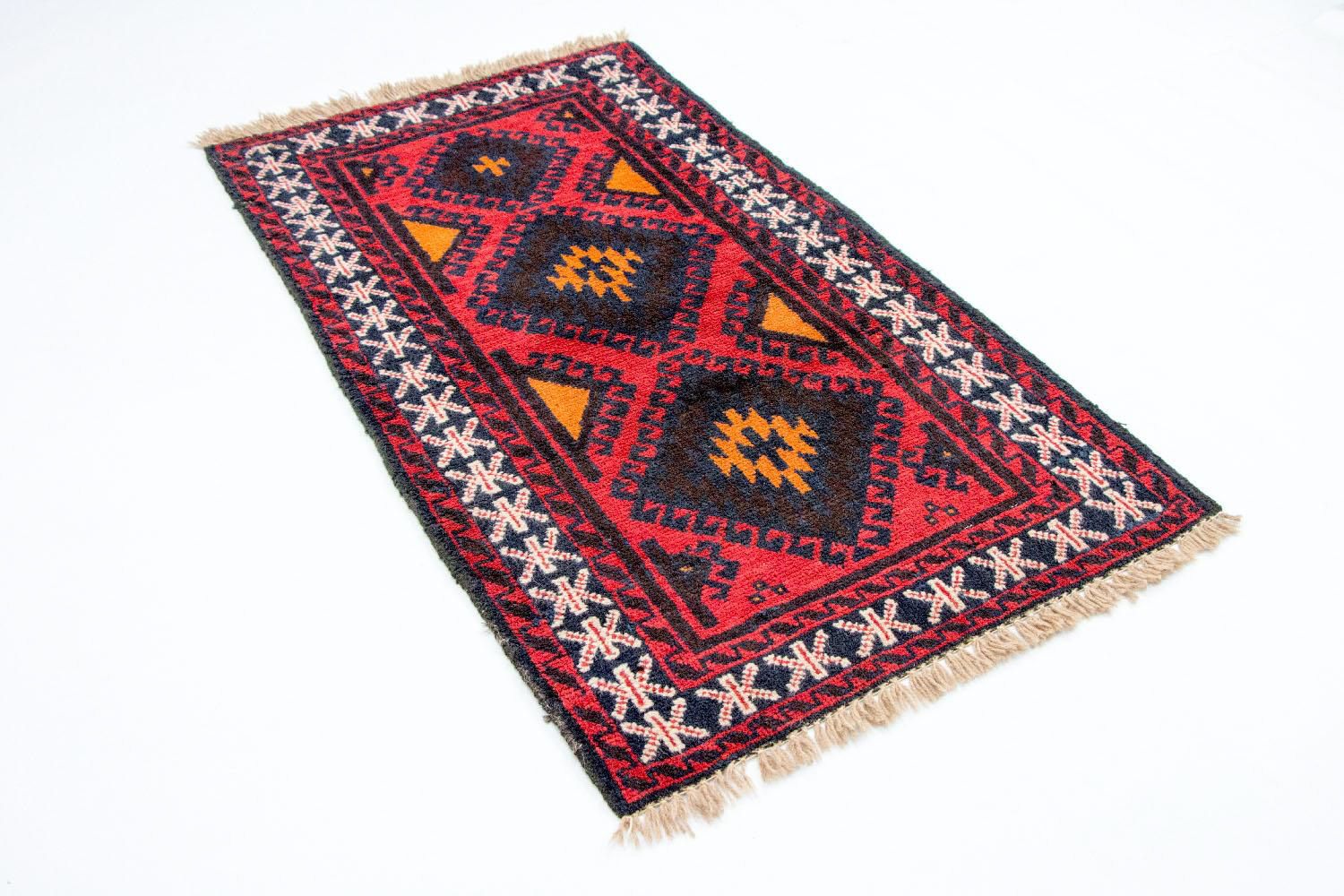 Tapis Belutsch - 136 x 76 cm - rouge