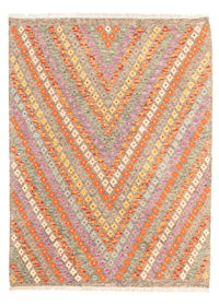 Tapis Kelim - Splash - 200 x 155 cm - multicolore