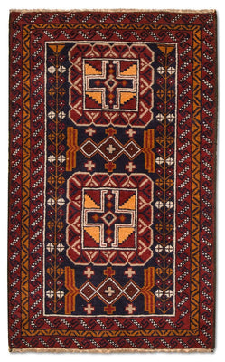 Tapis Belutsch - 126 x 77 cm - multicolore