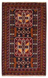 Tapis Belutsch - 126 x 77 cm - multicolore