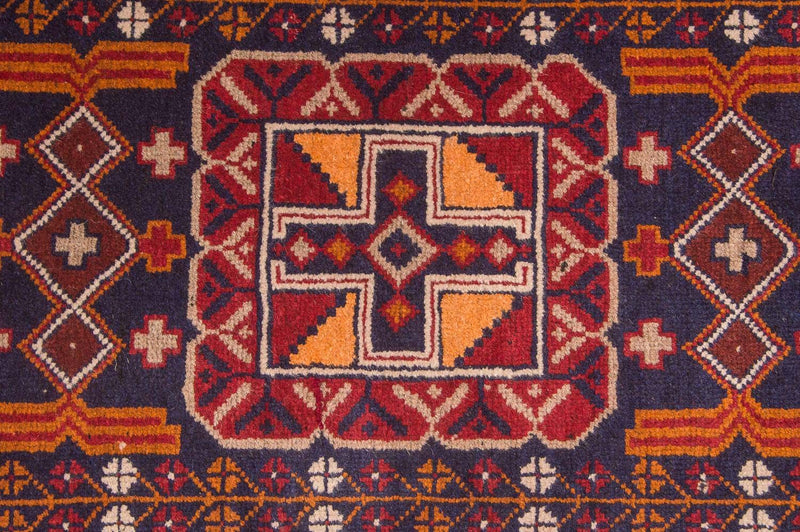 Tapis Belutsch - 126 x 77 cm - multicolore