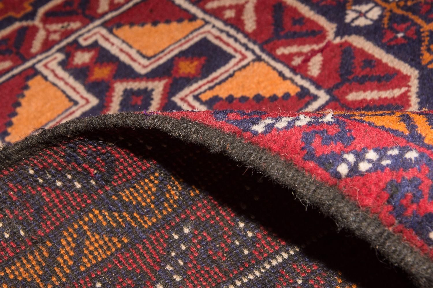 Tapis Belutsch - 126 x 77 cm - multicolore
