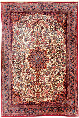 Tapis persan - Ghom - 333 x 213 cm - beige