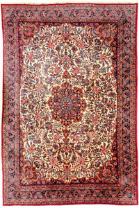 Tapis persan - Ghom - 333 x 213 cm - beige