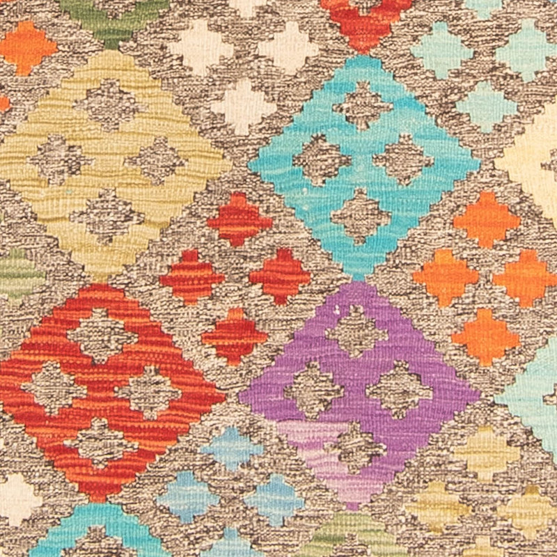Tapis Kelim - Splash - 206 x 155 cm - multicolore