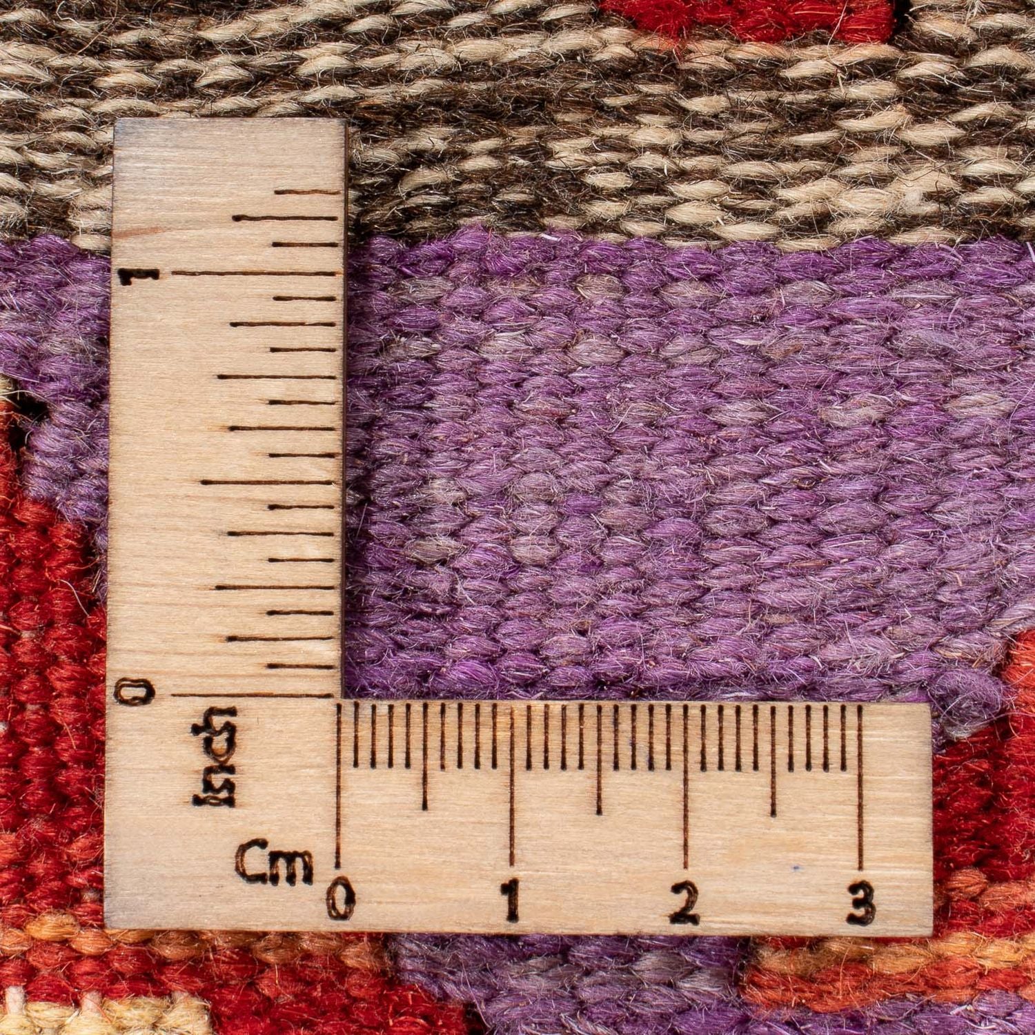 Tapis Kelim - Splash - 206 x 155 cm - multicolore