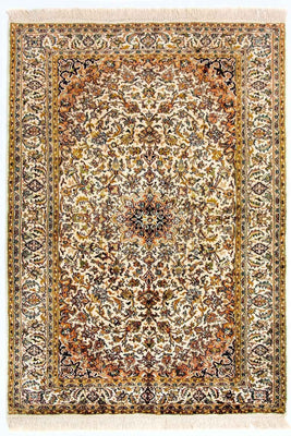 Tapis en soie - Soie du Cachemire - 149 x 89 cm - beige