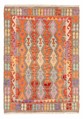 Tapis Kelim - Splash - 207 x 155 cm - multicolore