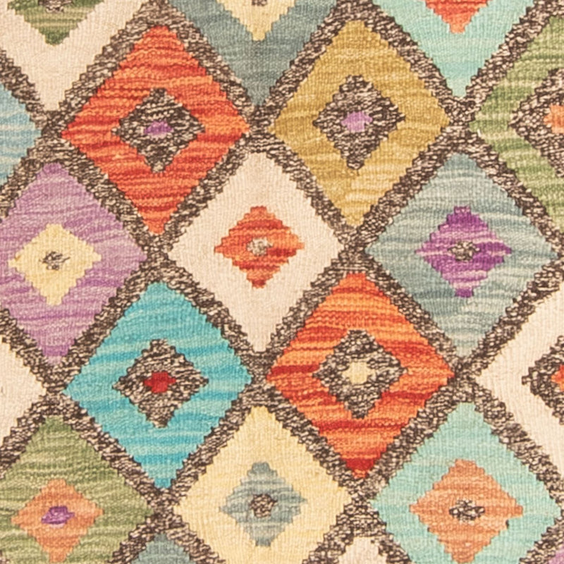 Tapis Kelim - Splash - 195 x 155 cm - multicolore