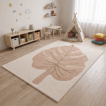 Monstera Leaf Tapis en Laine