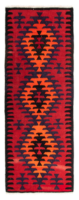 Tapis de couloir Tapis Kelim - Vieux - 320 x 120 cm - multicolore