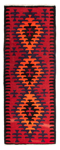 Tapis de couloir Tapis Kelim - Vieux - 320 x 120 cm - multicolore