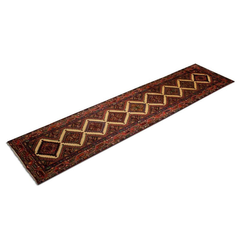 Tapis de couloir Tapis persan - Nomadic - 325 x 78 cm - marron