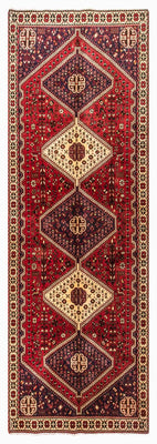 Tapis de couloir Tapis persan - Nomadic - 288 x 92 cm - rouge