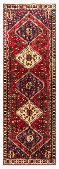 Tapis de couloir Tapis persan - Nomadic - 288 x 92 cm - rouge