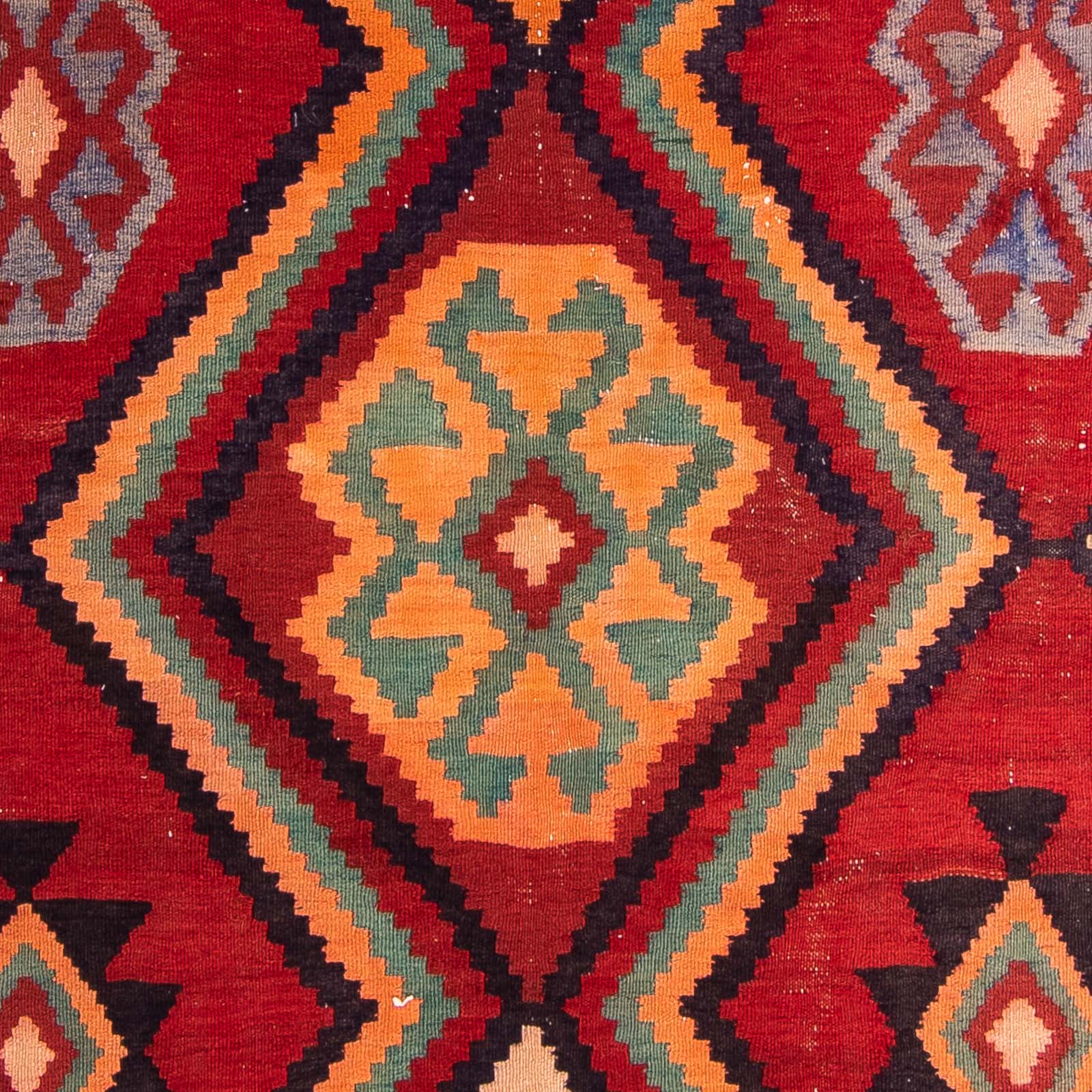 Tapis de couloir Tapis Kelim - Vieux - 350 x 135 cm - multicolore