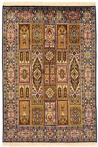 Tapis en soie - Soie du Cachemire - 157 x 93 cm - multicolore