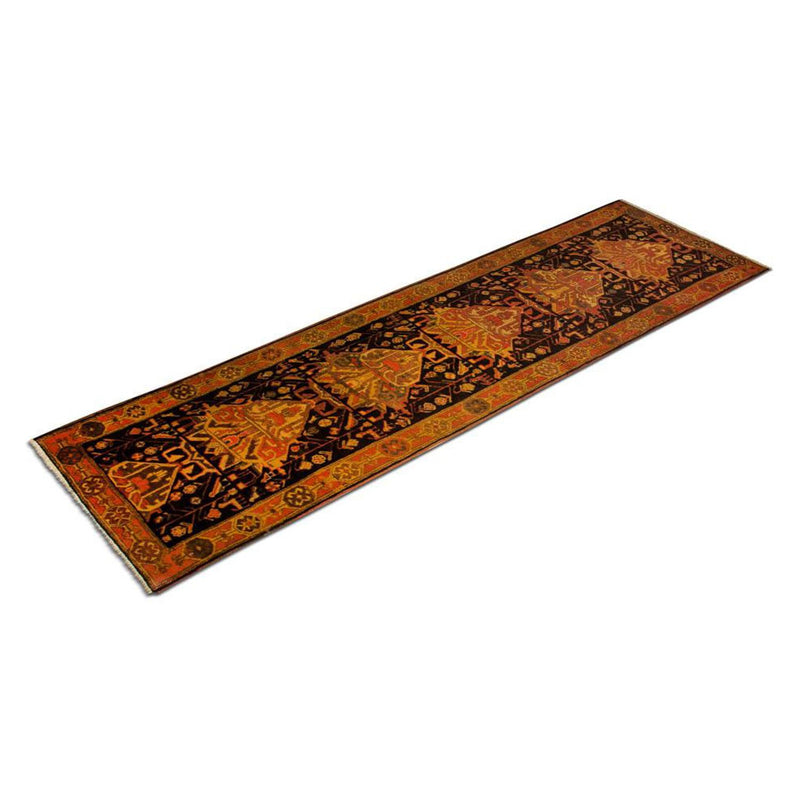 Tapis de couloir Tapis persan - Nomadic - 297 x 77 cm - bleu foncé