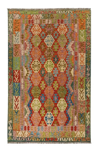 Tapis Kelim - Splash - 300 x 206 cm - multicolore