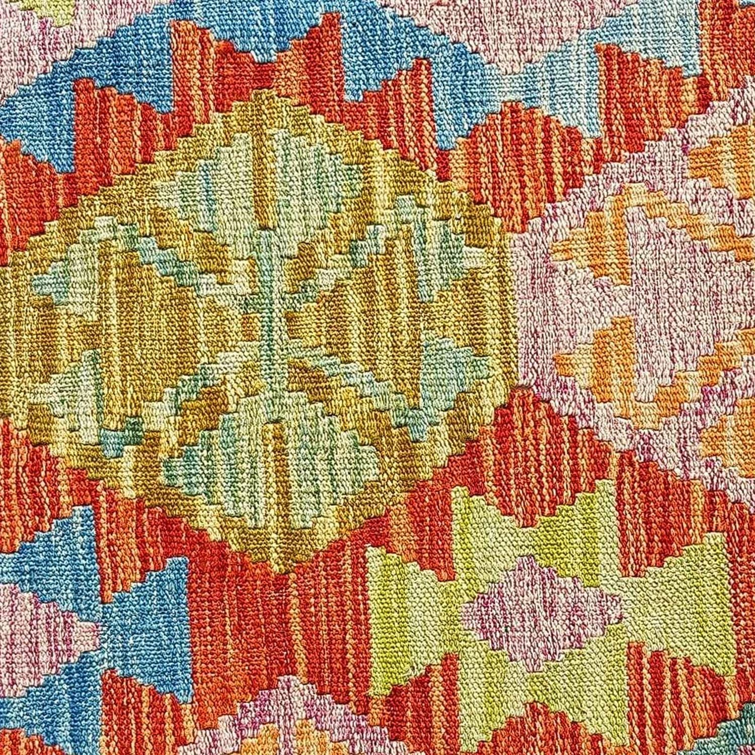 Tapis Kelim - Splash - 300 x 206 cm - multicolore